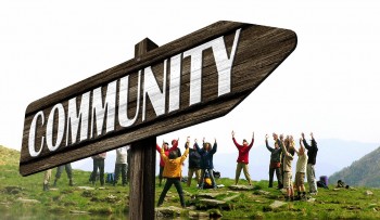 Community with Sign