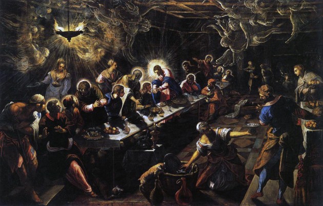Painting of the Last Supper by Tintoretto
