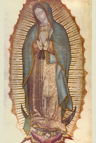 Image of Our Lady of Guadalupe on Juan Diego's tilma