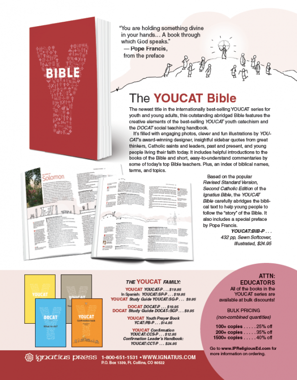 Ad for Ignatius Press YOUCAT Bible