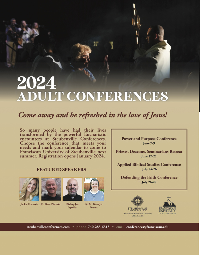 Ad for 2024 Steubenville Conferences