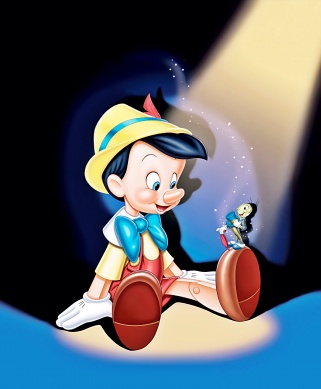 Picture of Pinocchio and Jiminy Cricket